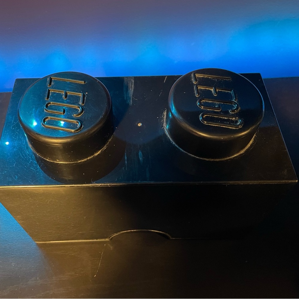 Black Lego Storage Brick 🖤